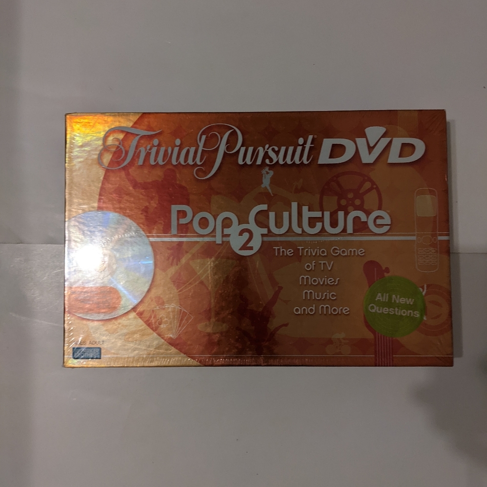 Parker Brothers Trivia Pursuit Dvd Pop Culture 2 Game Brand New